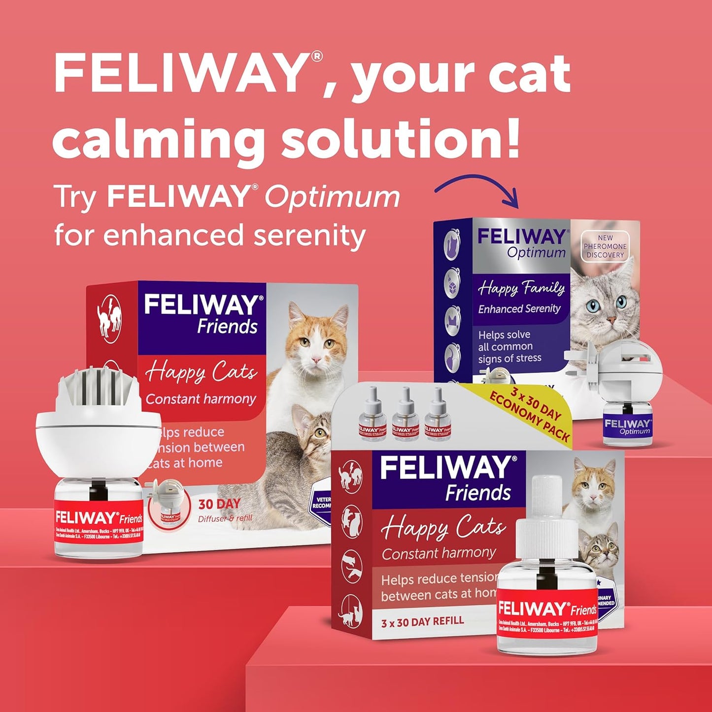 FELIWAY Friends 30 Day Refill X 3 - BestPet Uk