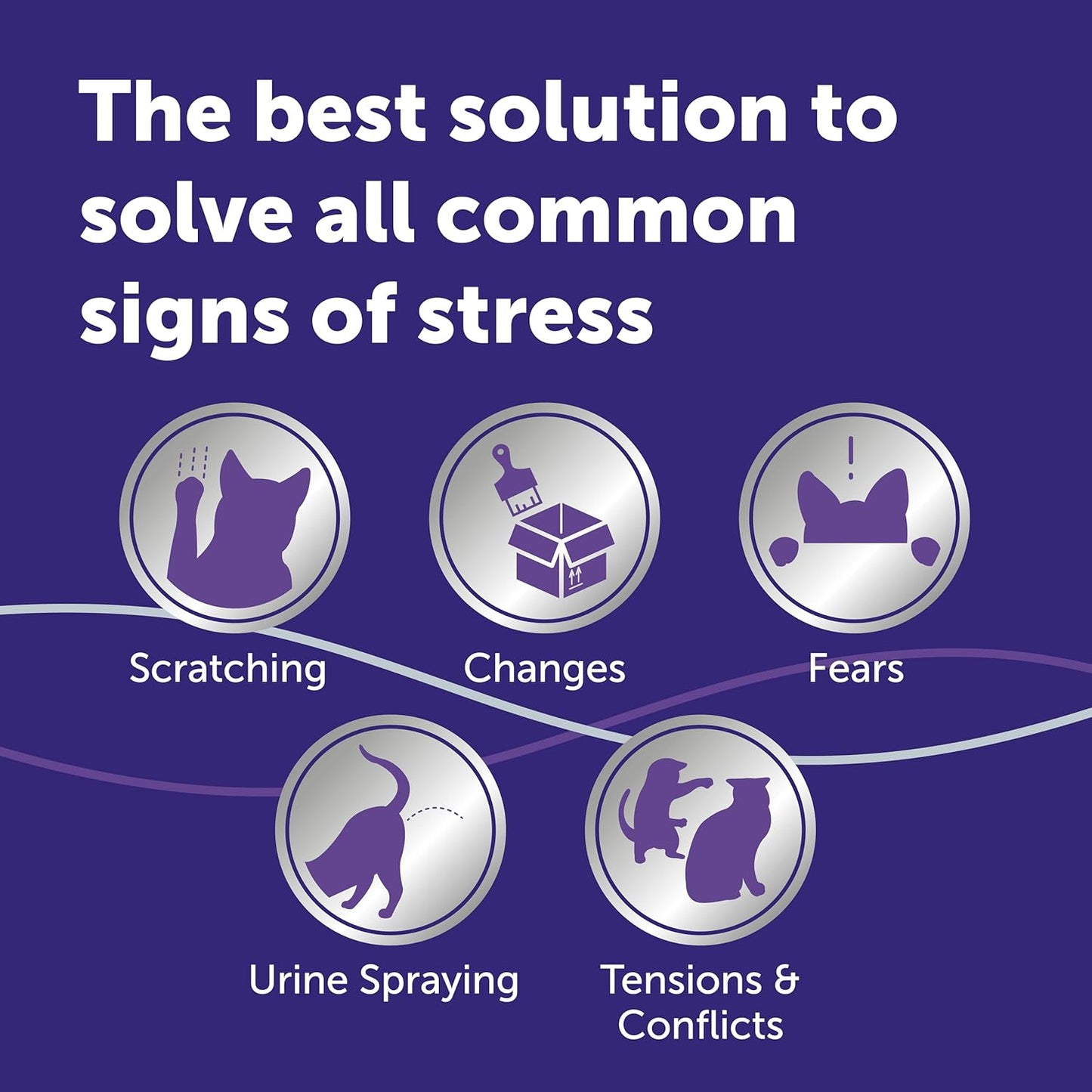 FELIWAY Optimum 30 Day Cat Calming Odourless Refill for Pheromone Diffuser, 48ml - Helps Solve Signs of Stress in Cats & Kittens, Veterinary Recommended, Drug - free, Clinically Proven - BestPet Uk