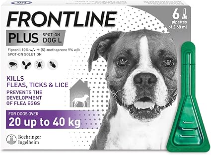 FRONTLINE Plus Flea & Tick Treatment for Large Dogs - BestPet Uk