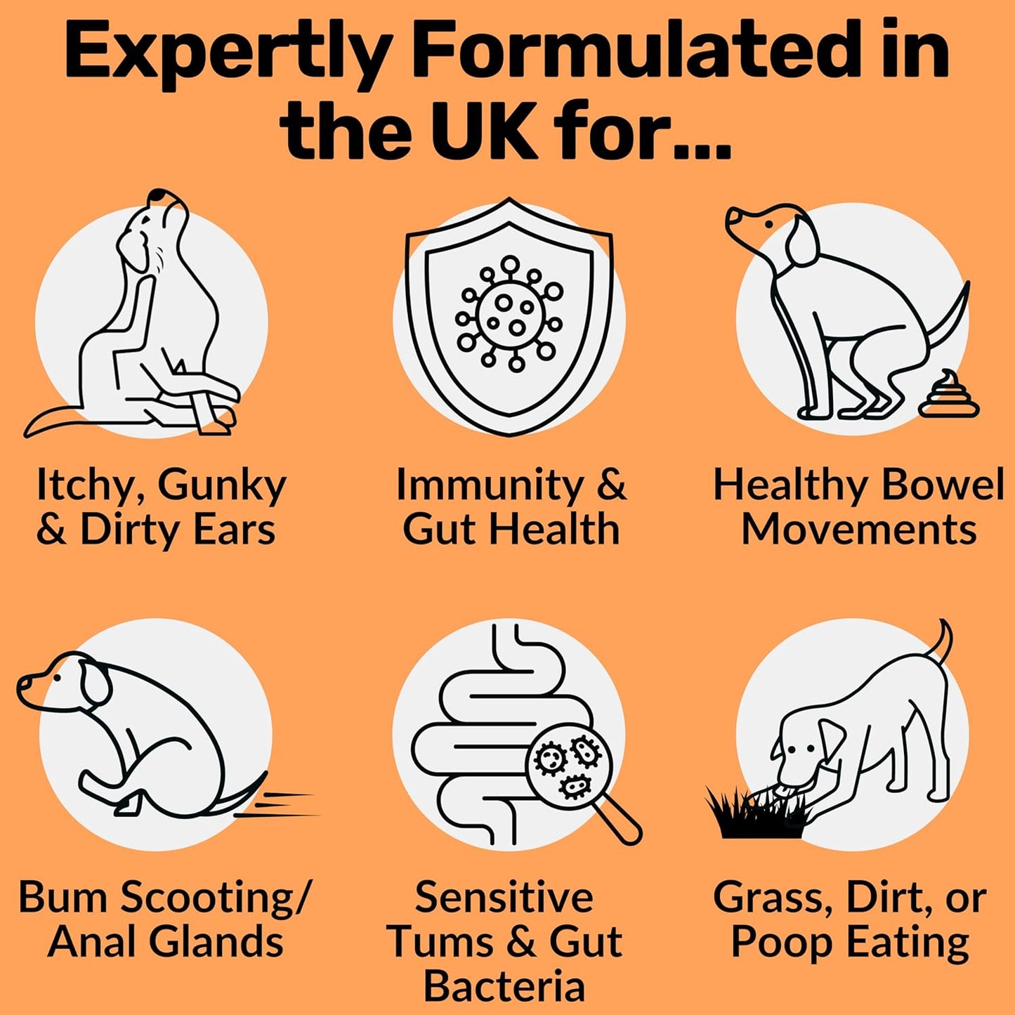 NutriPaw Pre, Pro & Postbiotic Digestive Treats For Dogs - Gut Health, Sensitive Tums, Anal Glands, Scooting, Loose Stools, Smelly, Itchy Ears, Great for All Dogs - BestPet Uk