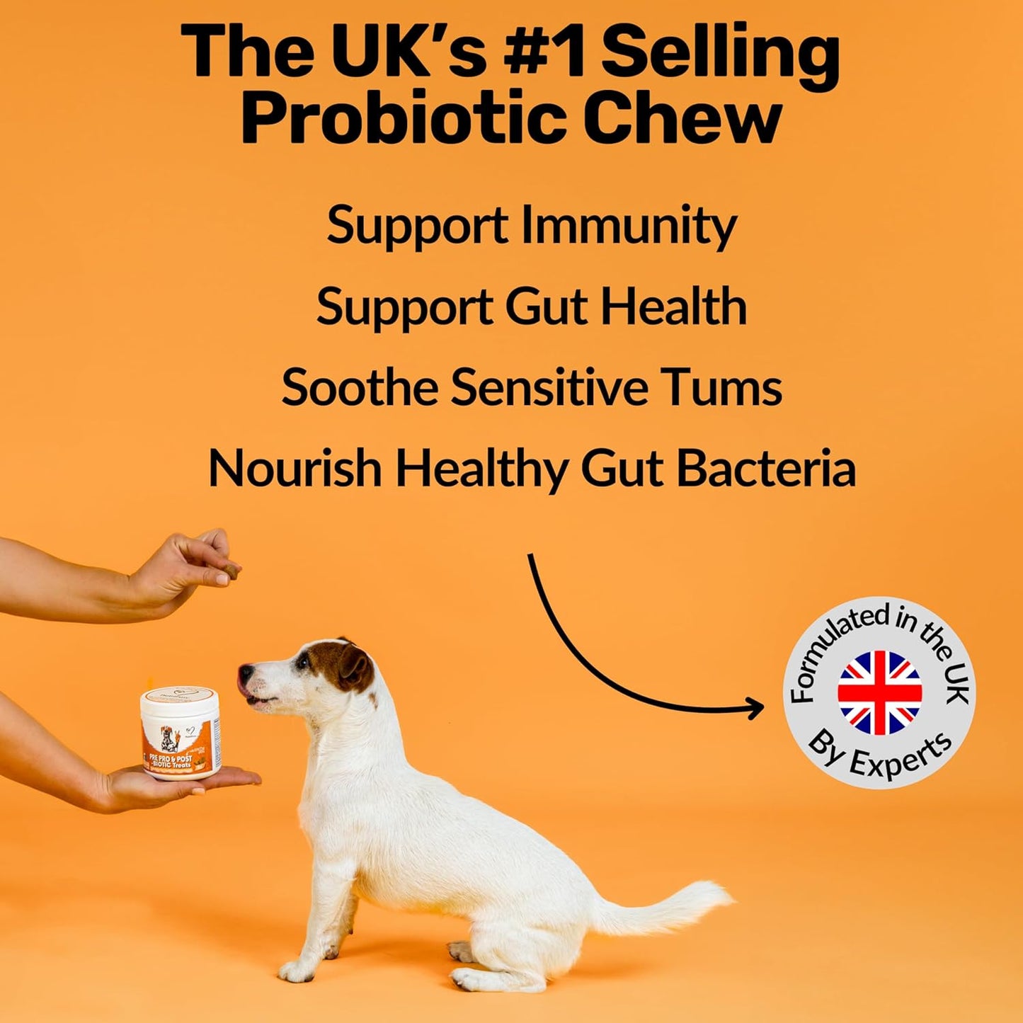 NutriPaw Pre, Pro & Postbiotic Digestive Treats For Dogs - Gut Health, Sensitive Tums, Anal Glands, Scooting, Loose Stools, Smelly, Itchy Ears, Great for All Dogs - BestPet Uk
