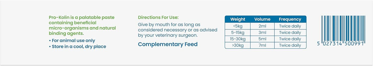 Protexin Pet Health Pro - Kolin for Dogs and Cats Probiotic Paste and Syringe, 60 ml (Pack of 1) - BestPet Uk