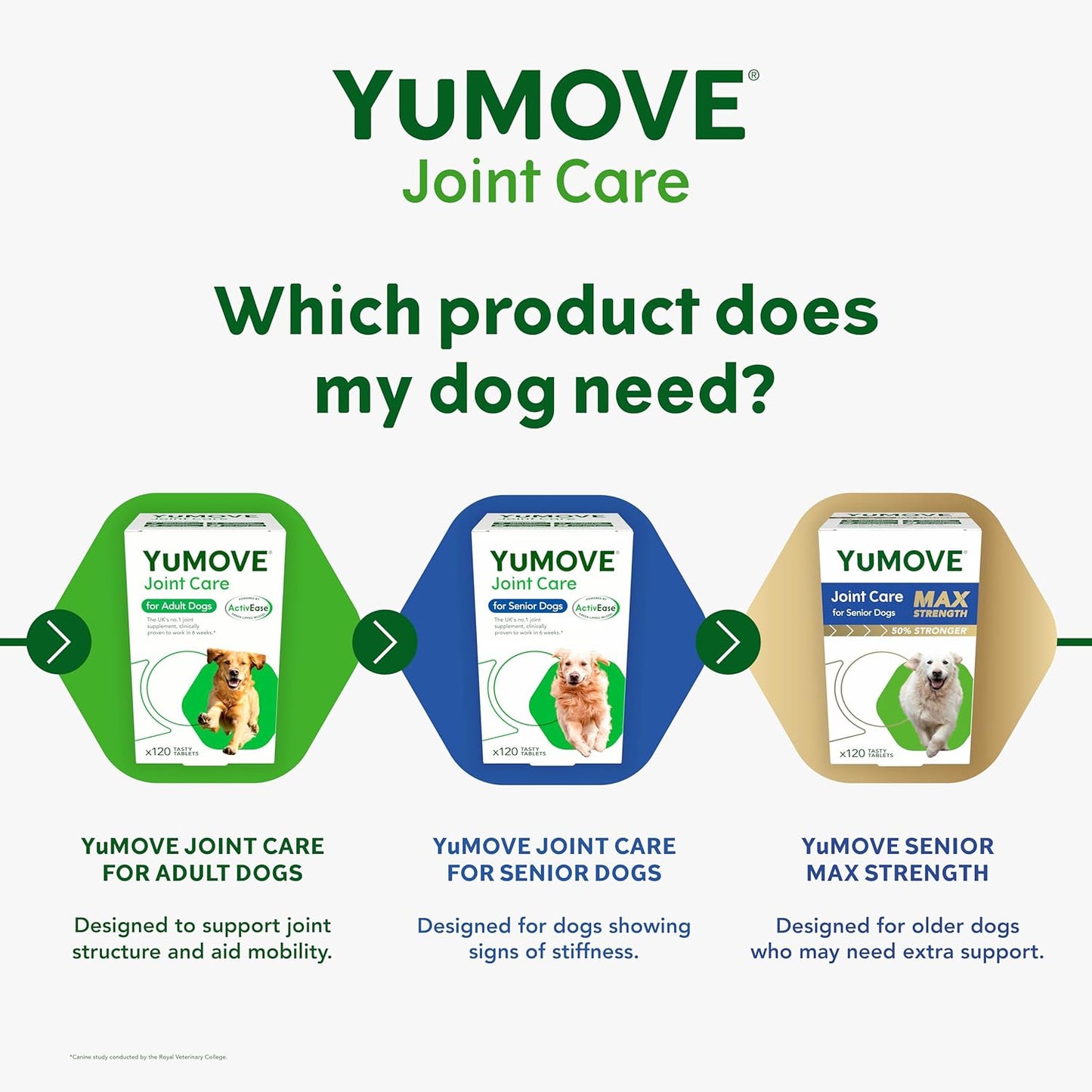 YuMOVE Senior Dog Joint Supplement | Higher Strength Joint Care | Essential Hip & Joint Aid for Older Dogs | Glucosamine, Chondroitin & Green Lipped Mussel | Age 8+ | - BestPet Uk