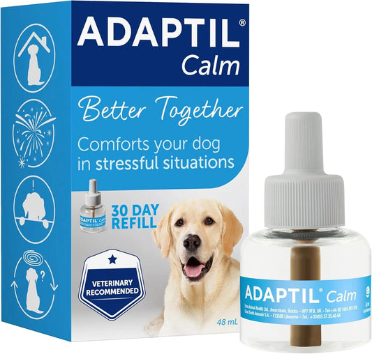 Adaptil Calm Dog Diffuser Refill 48ml 30 Day Stress Relief for Dogs - BestPet Uk