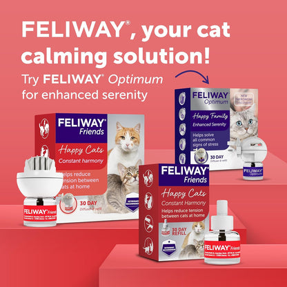 FELIWAY Friends 30 Day Refill, Helps to Reduce Conflict in Multi - Cat Households, Helping Cats Get Along Better, 48 ml - BestPet Uk