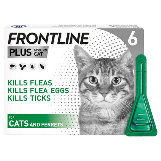FRONTLINE Plus Flea & Tick Treatment for Cats and Ferrets - BestPet Uk