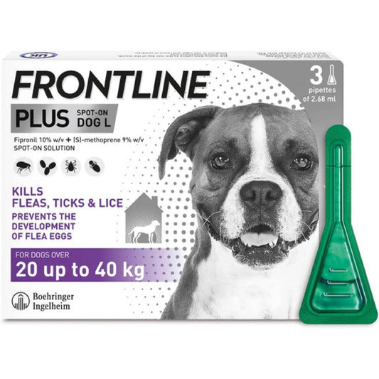 FRONTLINE Plus Flea & Tick Treatment for Large Dogs - BestPet Uk