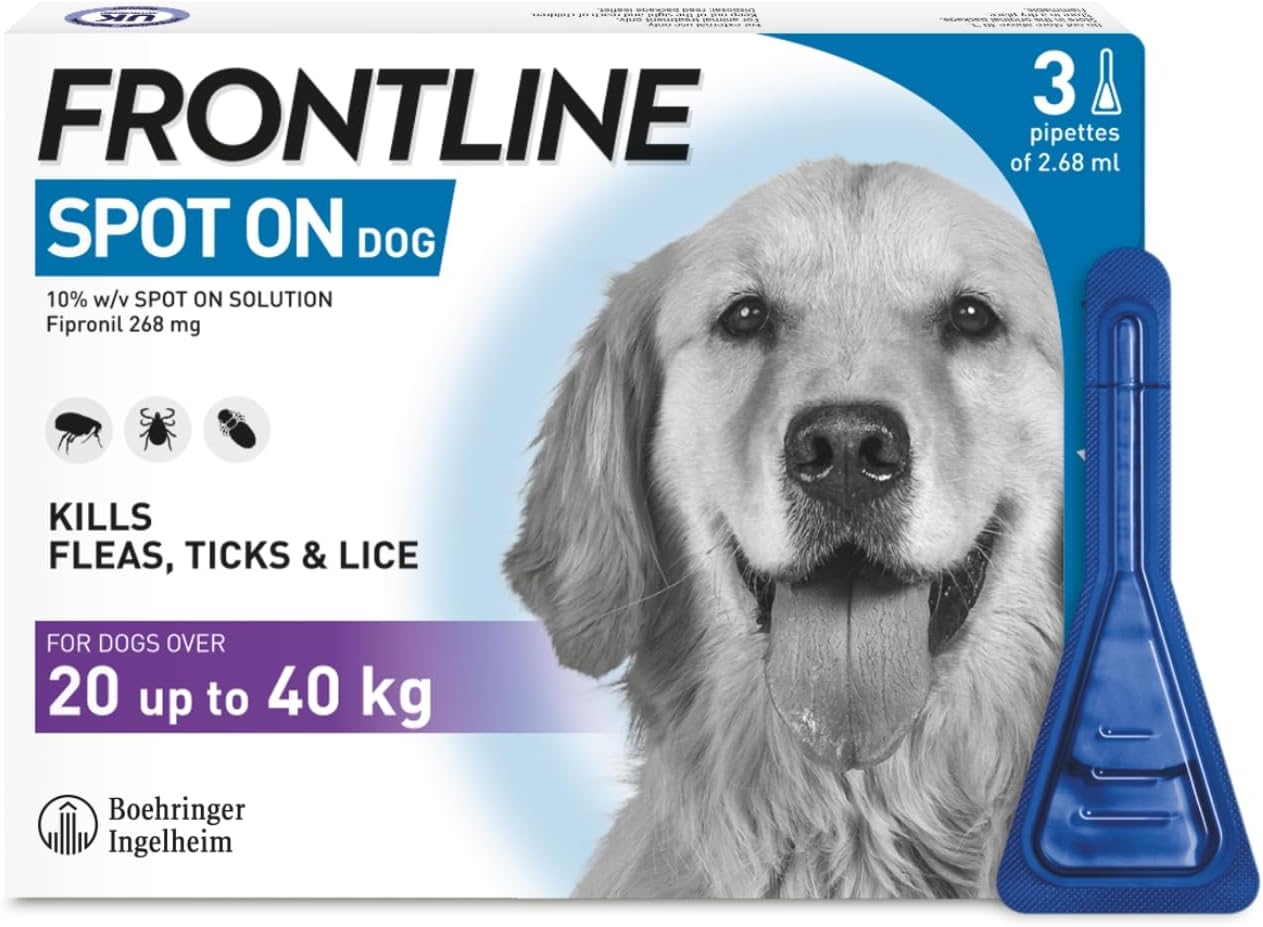 FRONTLINE Spot On Flea & Tick Treatment for Large Dog (20 - 40kg) - BestPet Uk