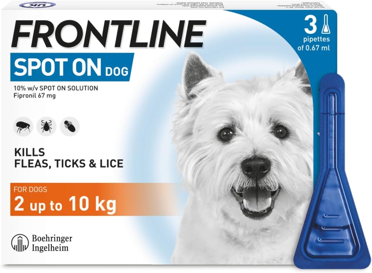 FRONTLINE Spot On Flea & Tick Treatment for Small Dog (2 - 10kg) - BestPet Uk