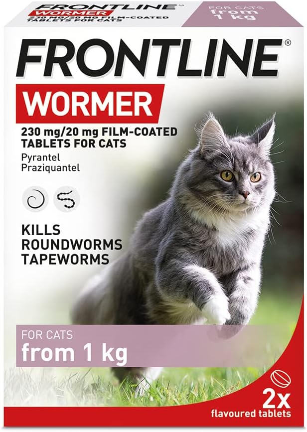 FRONTLINE WORMER - Cat Worming Treatment - 2 Tablets - BestPet Uk