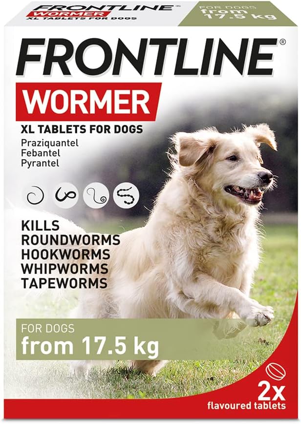 Frontline Wormer XL Tablets for Dogs Over 17.5kg