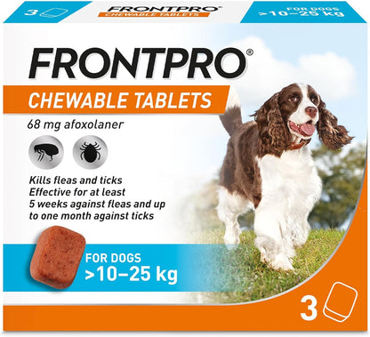 FrontPro Flea & Tick Chewable Tablets for Dogs