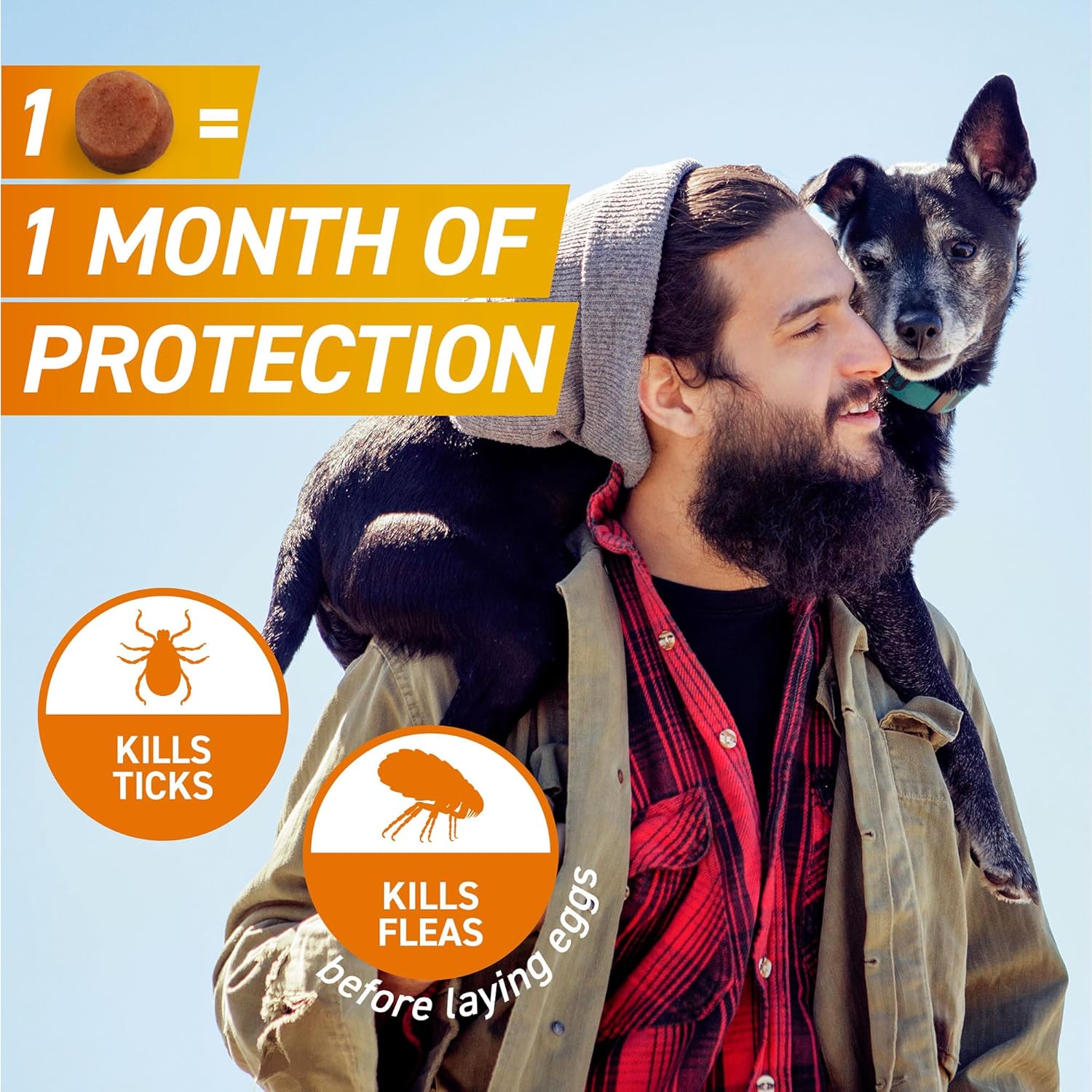 FRONTPRO Chewable Tablets Flea & Tick Treatment for Dogs 3 Pack (4 - 10kg) - BestPet Uk