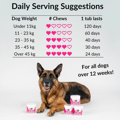 NutriPaw All - Itch Immunity Treats For Dogs - Soothe Itchy Paws, Eyes, Ears, Skin - Stop Itching, Licking, Scratching - Perfect for Small, Medium & Large Dogs - Supports Seasonal Itching - BestPet Uk
