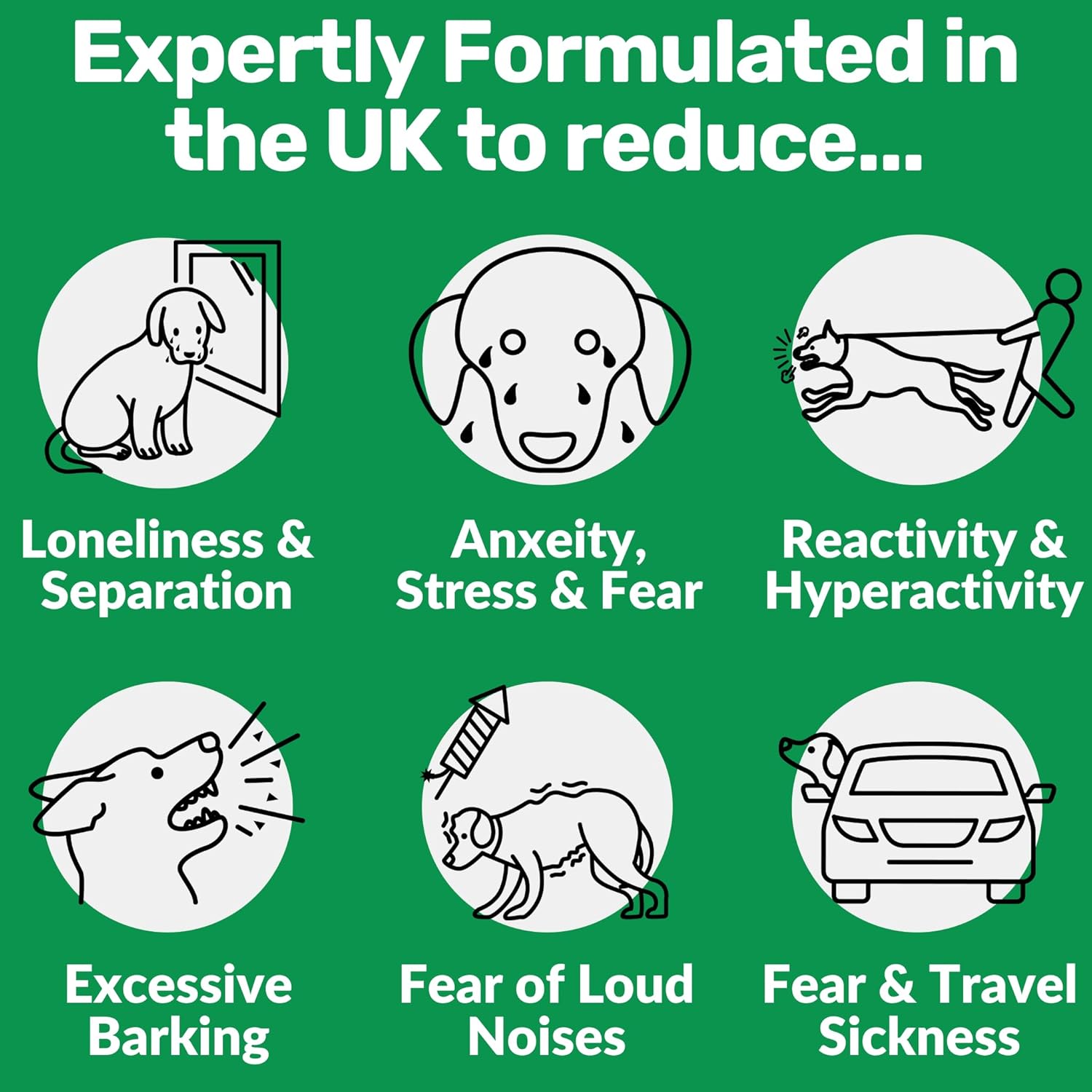 NutriPaw Calming Treats For Dogs - Reduce Stress, Fear, Separation, Barking, Hyperactivity, Reactivity, Aggression, Travel - Calm without Drowsiness - BestPet Uk