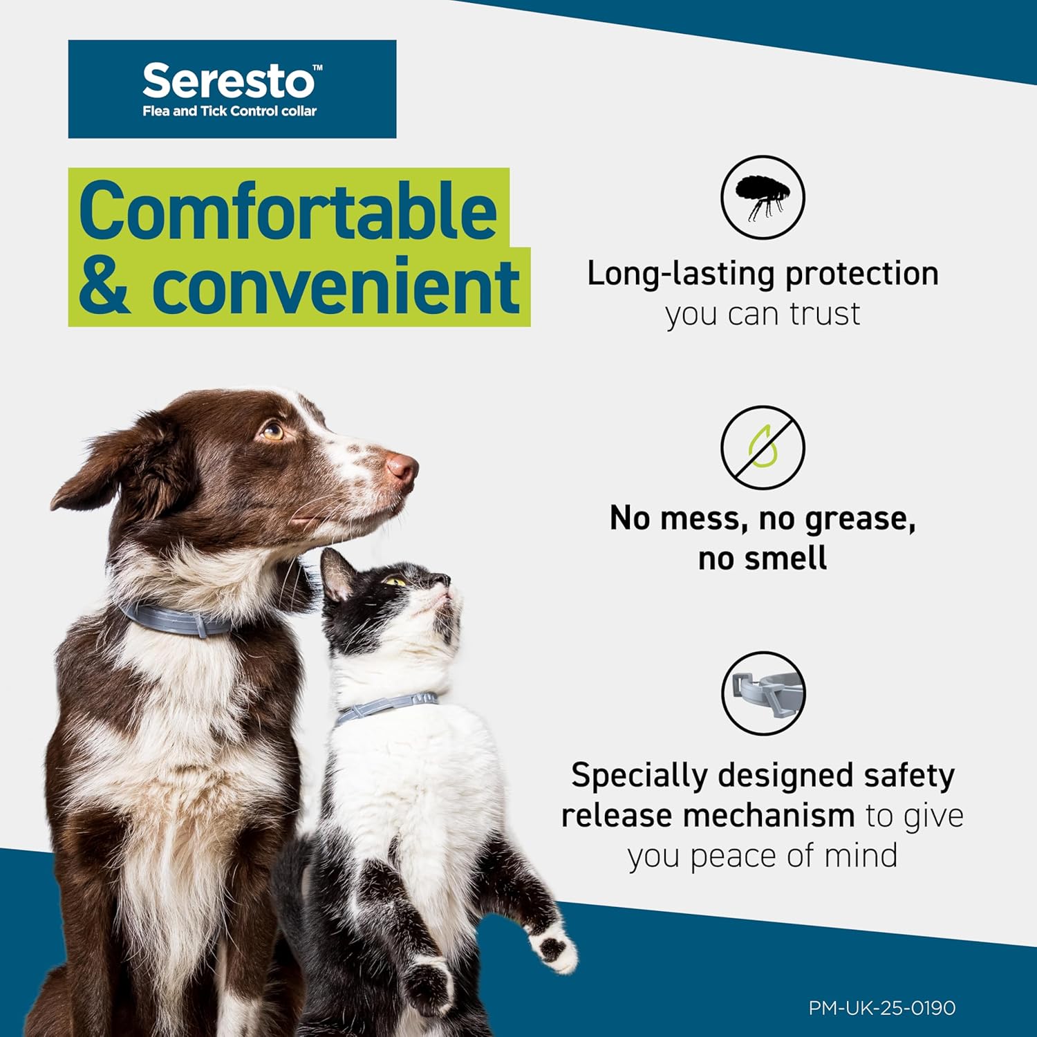 Seresto Flea and Tick Control Collar For Small Dogs Up To 8kg (1 Collar), Long - Lasting & Simple Treatment For Dogs, 7 - 8 Months Of Protection, Keeps Pets Protected From Fleas & Ticks - BestPet Uk