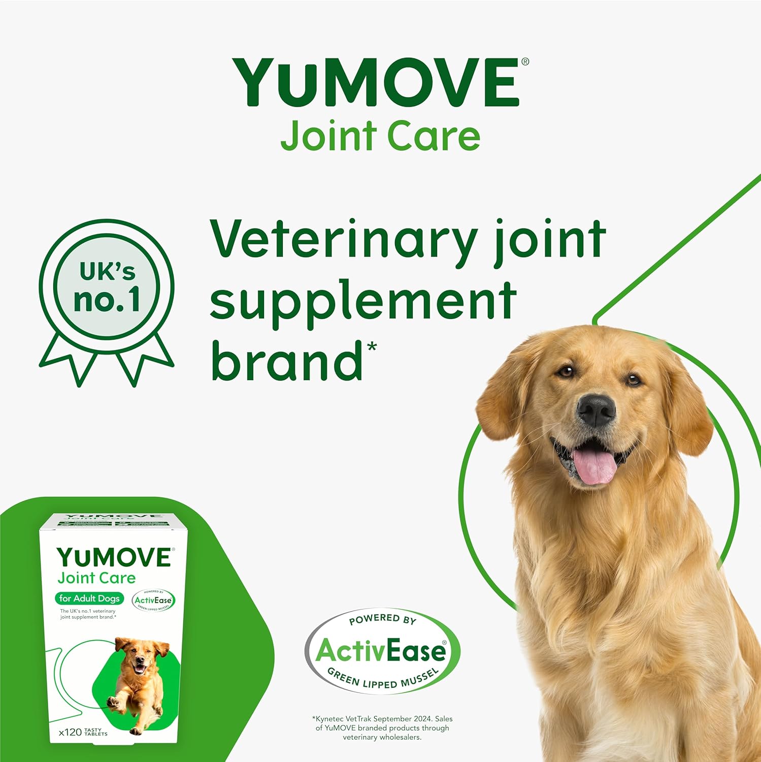 YuMOVE Adult Dog | Joint Supplement for Adult Dogs, with Glucosamine, Chondroitin, Green Lipped Mussel | Aged 5 to 8 | - BestPet Uk