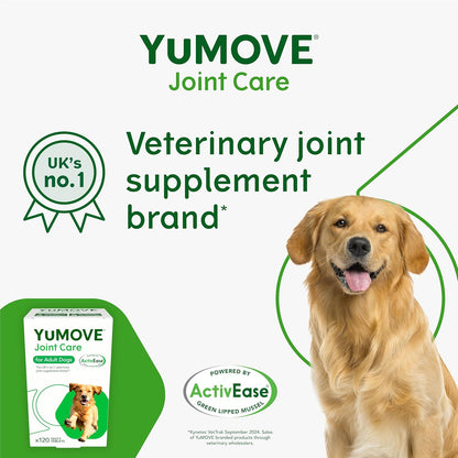 YuMOVE Adult Dog | Joint Supplement for Adult Dogs, with Glucosamine, Chondroitin, Green Lipped Mussel | Aged 5 to 8 | - BestPet Uk