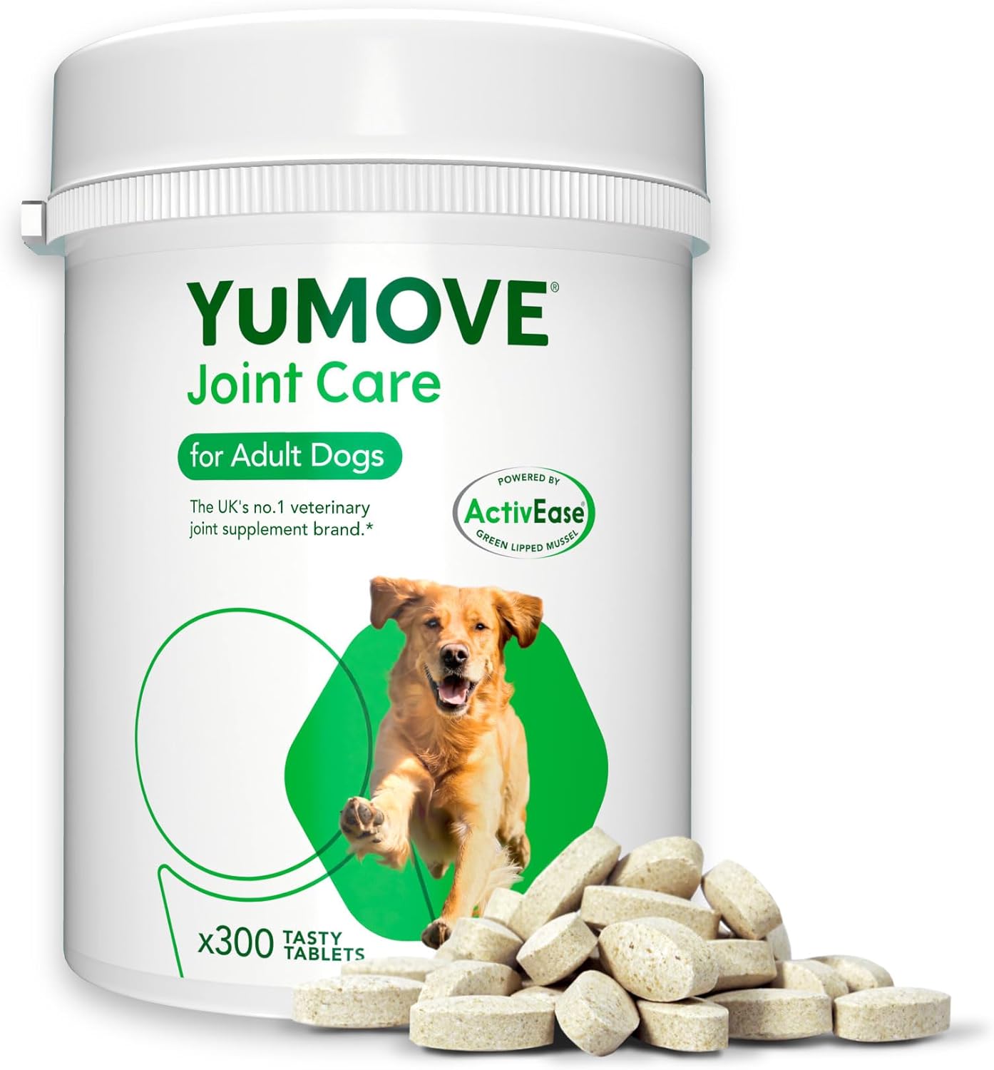 YuMOVE Adult Dog | Joint Supplement for Adult Dogs, with Glucosamine, Chondroitin, Green Lipped Mussel | Aged 5 to 8 | - BestPet Uk