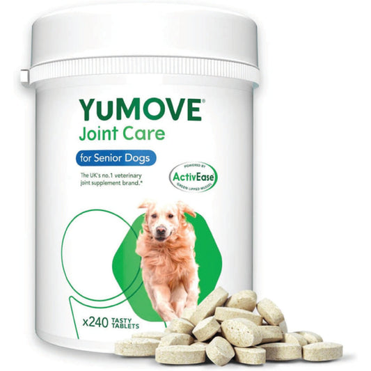 YuMOVE Senior Dog Joint Supplement | Higher Strength Joint Care | Essential Hip & Joint Aid for Older Dogs | Glucosamine, Chondroitin & Green Lipped Mussel | Age 8+ | - BestPet Uk
